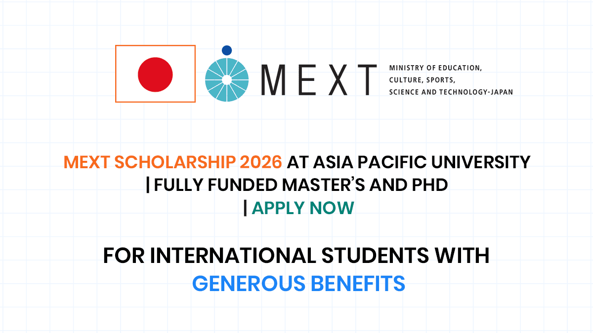 MEXT Scholarship 2026 at Asia Pacific University
