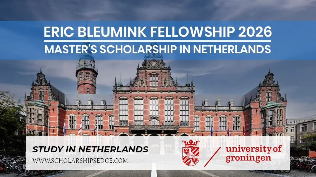 Eric Bleumink Fellowship 2026 - Master's Scholarship in Netherlands.
