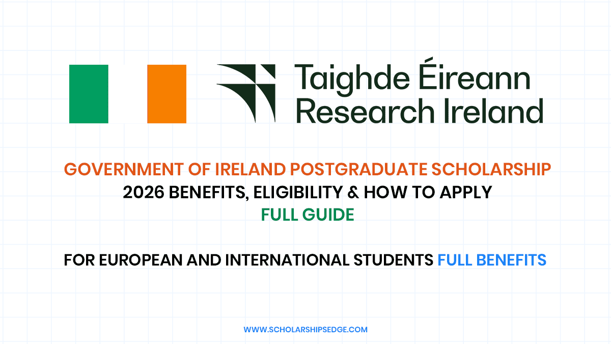 Government of Ireland Postgraduate Scholarship Program at leading Irish Universities.