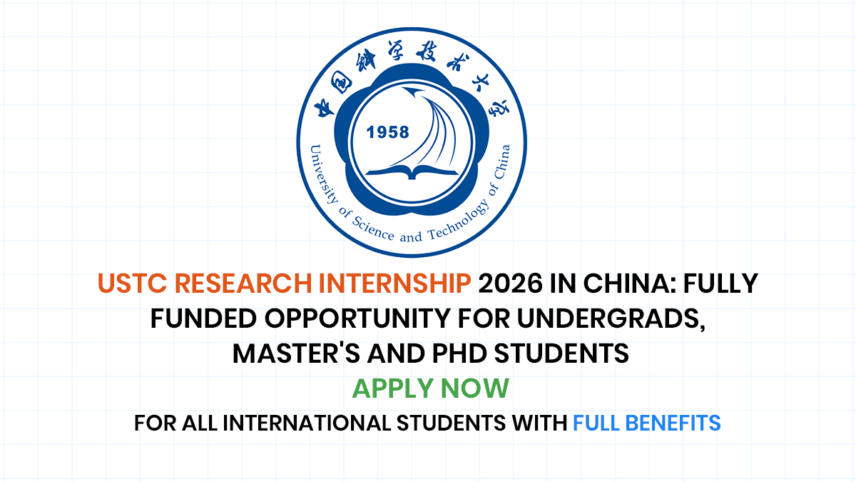 USTC Research Internship opportunity for Undergrads, master's and phd students in China