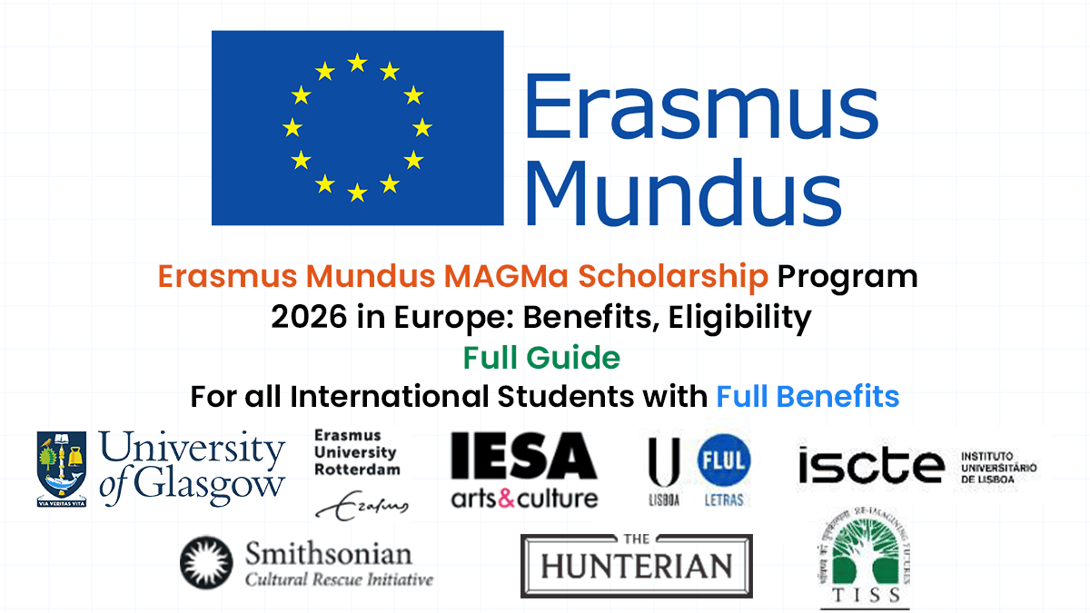 Erasmus Mundus MAGMa Scholarship for international students to pursue a Fully Funded Master's degree in Europe.