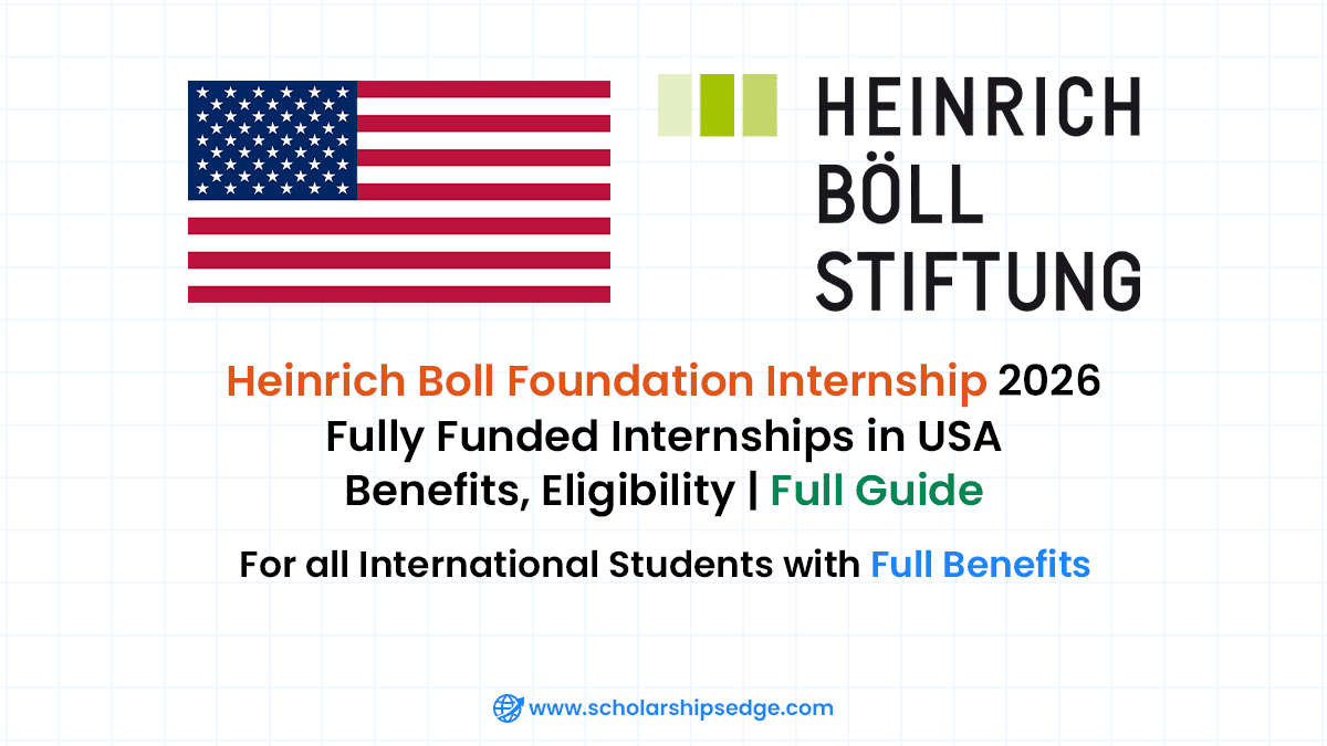 Heinrich Boll Foundation Internships in Climate & Environment, Democracy and Digital Policy for three to six months for all international students.