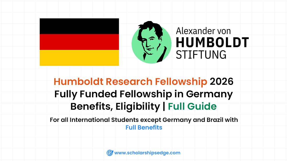 Humboldt Research Fellowship for all international postdocs and experienced researchers with full benefits.