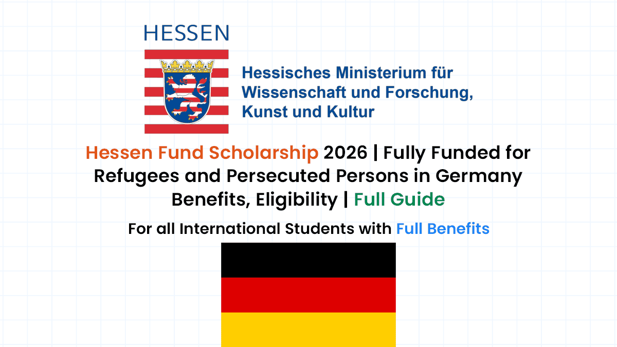 The HessenFonds is a scholarship program offered by the Hessian Ministry of Science and Art (HMWK) to support refugees and Persecuted Persons.
