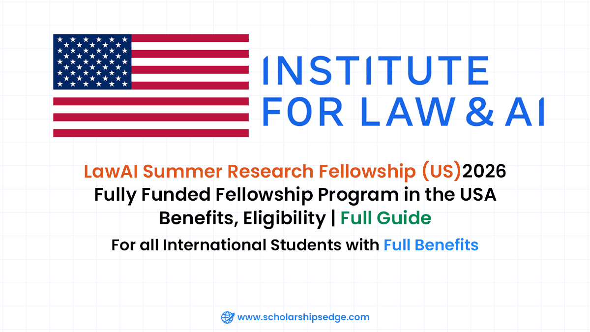 LawAI Summer Research Fellowship (US) in the US for students interested in us law and artificial intelligence.