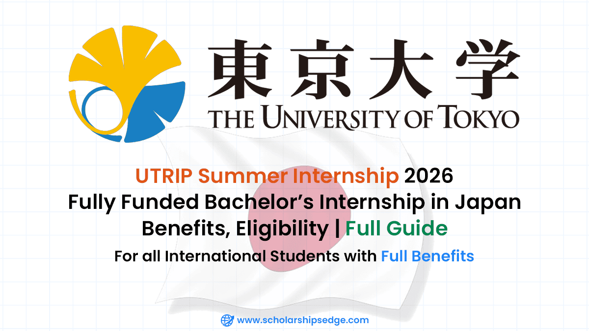UTRIP Summer Internship is a 6-week program at the University of Tokyo, Japan.