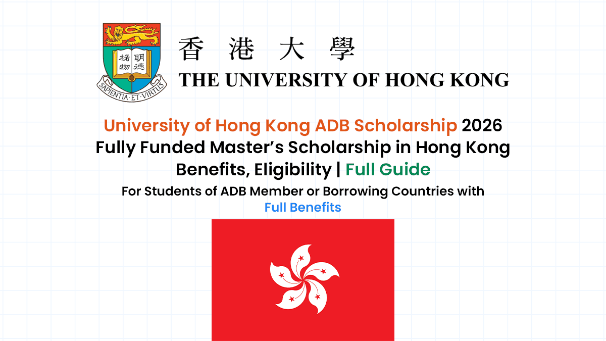 The Asian Development Bank–Japan Scholarship Programme at The University of Hong Kong offers support to outstanding Master's students from ADB’s developing member countries.