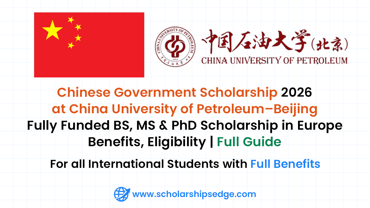 Chinese Government Scholarship at China University of Petroleum–Beijing