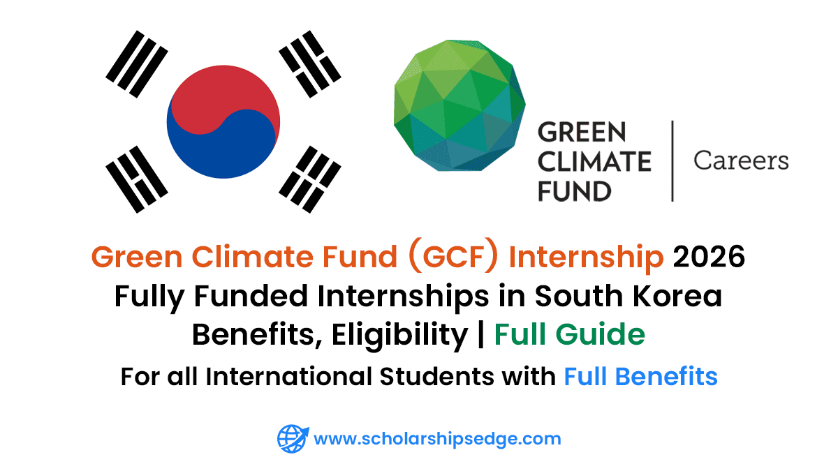 Green Climate Fund (GCF) offers internships for students and recent graduates from diverse academic and cultural backgrounds who are interested in contributing to global climate finance, sustainable development, and climate‑related policy and projects.