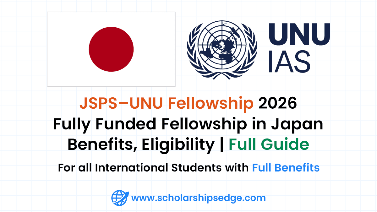 JSPS–UNU Fellowship in Japan