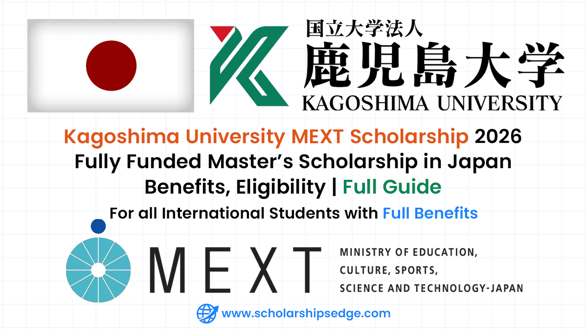Kagoshima University offers the Japanese government MEXT Scholarship for master's studies in Japan to international students.