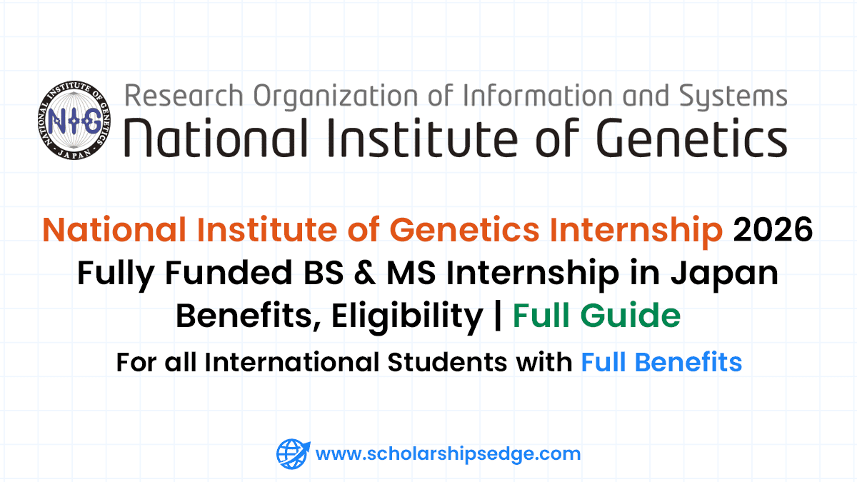 NIG Summer Internship in Japan for Bachelor's and Master's students who want to gain hands-on genetics research experience, mentorship, and a certificate.