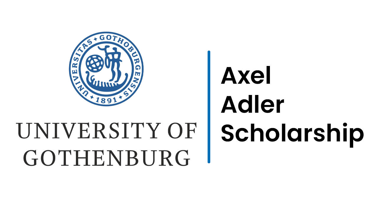 University of Gothenburg Axel Adler Scholarship for bachelor's and master's students to study in Sweden without paying a tuition fee.