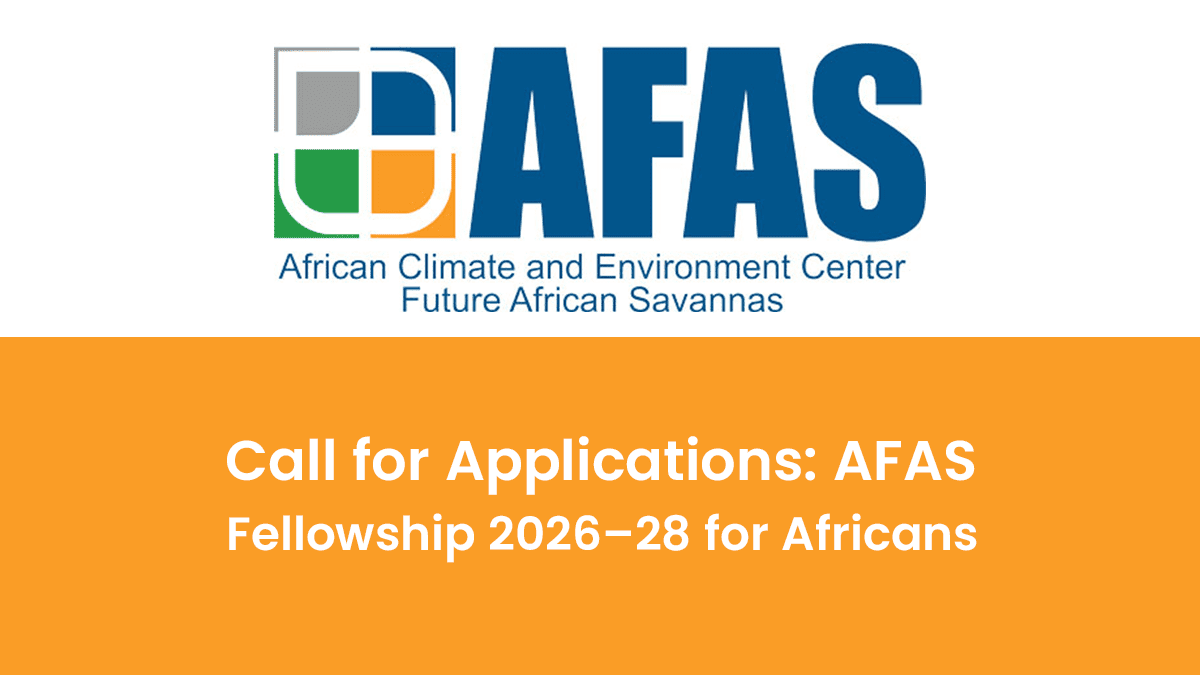 AFAS Master’s Fellowship