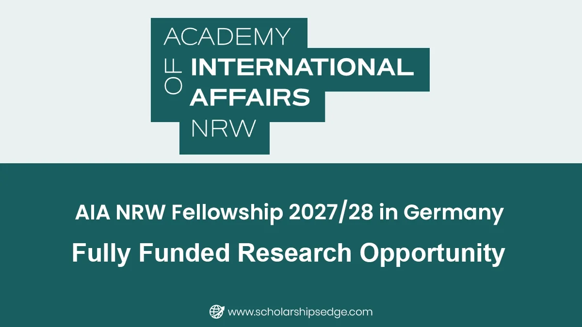 AIA NRW Fellowship 2027-2028 in Germany
