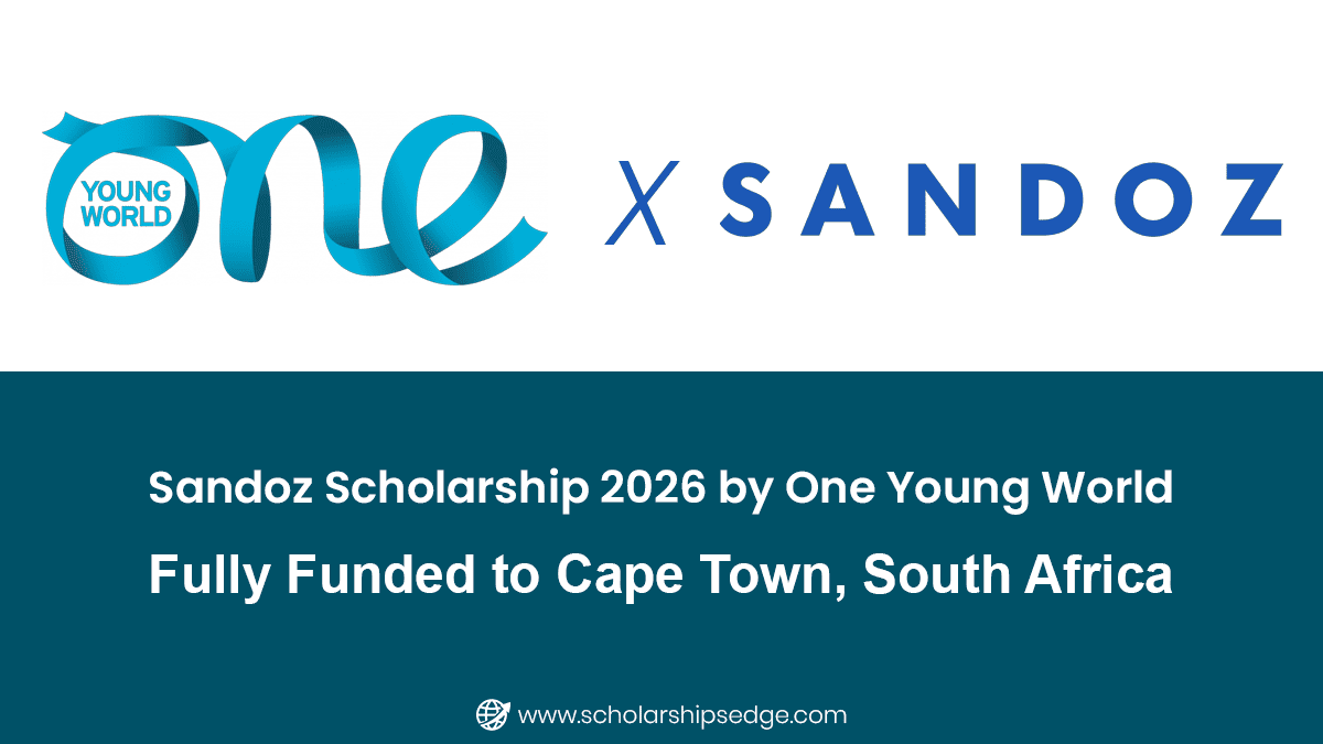 Sandoz Scholarship 2026 by One Young World — Fully Funded to Cape Town South Africa