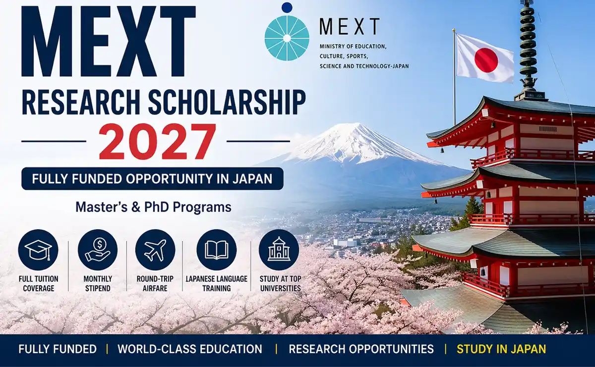 MEXT Research Scholarship 2027