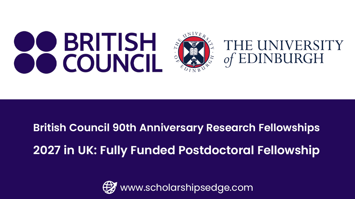 British Council 90th Anniversary Research Fellowships 2027
