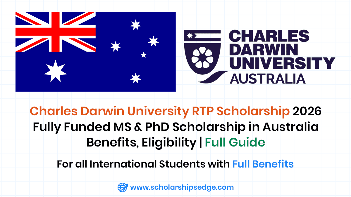 Charles Darwin University RTP Scholarship 2026 in Australia
