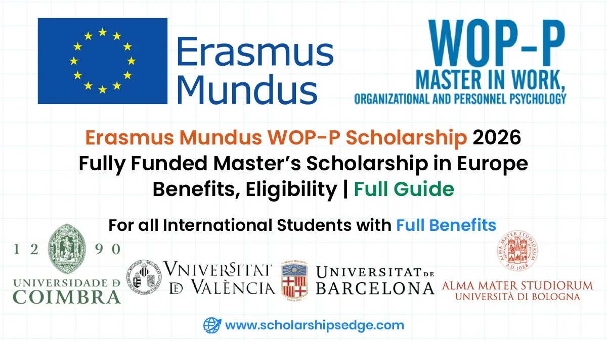 Erasmus Mundus WOP-P Scholarship 2026–2028