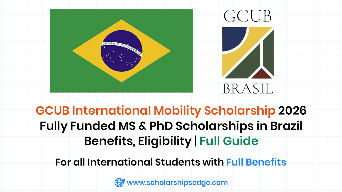 GCUB International Mobility Scholarship Program (GCUB-Mob) 2026 in Brazil