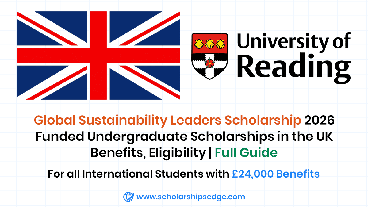 Global Sustainability Leaders Scholarship 2026 at University of Reading