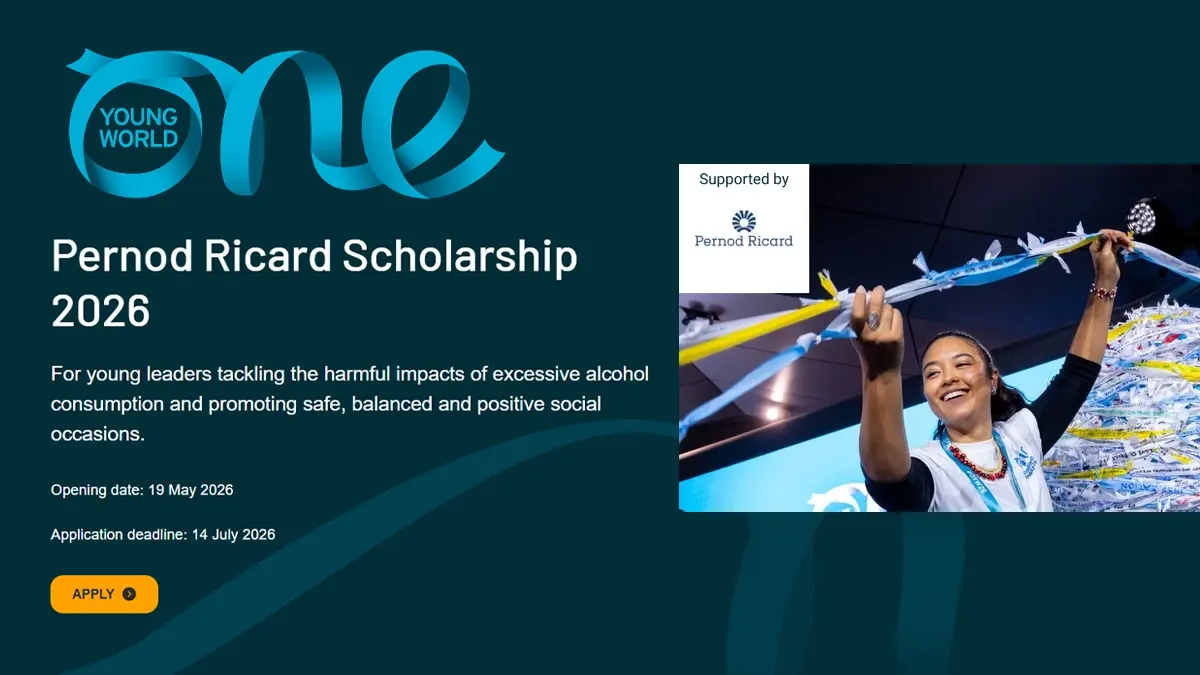 One Young World Pernod Ricard Scholarship 2026