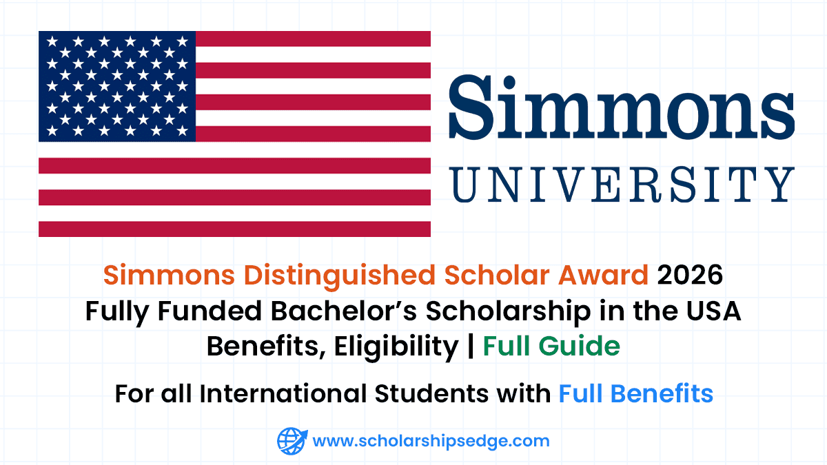 Simmons Distinguished Scholar Award 2026