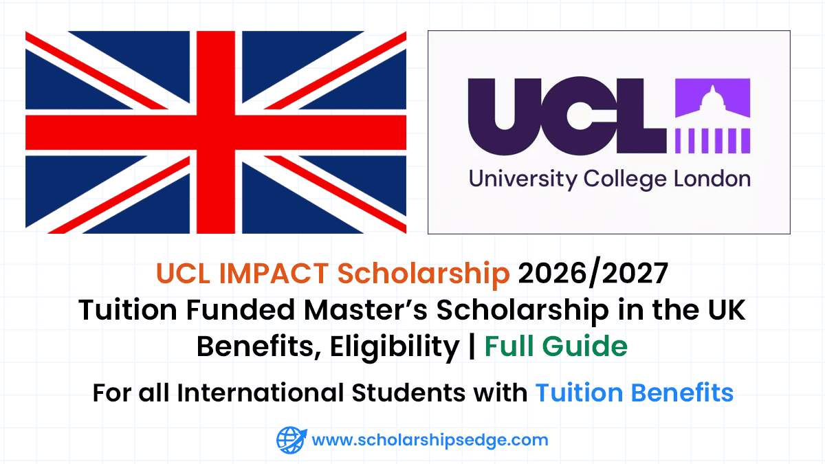 UCL IMPACT Scholarship 2026/27