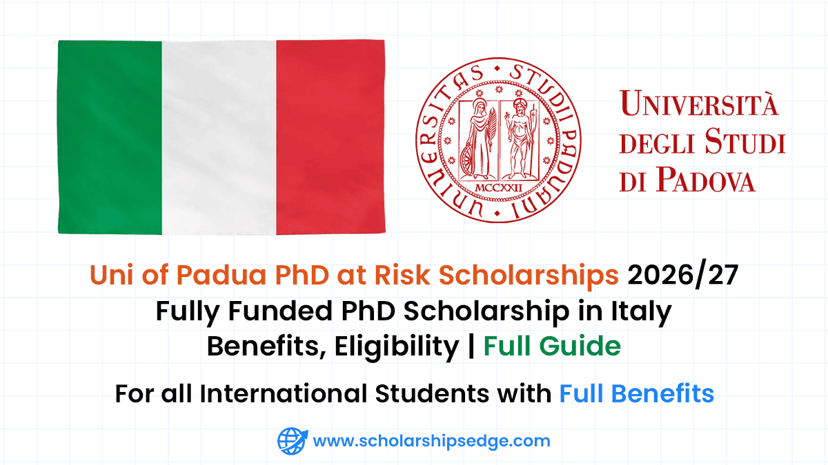 University of Padua PhD at Risk Scholarships 2026/2027