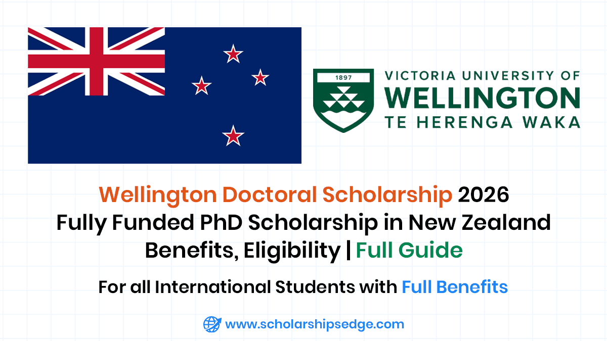 Wellington Doctoral Scholarship 2026 in New Zealand