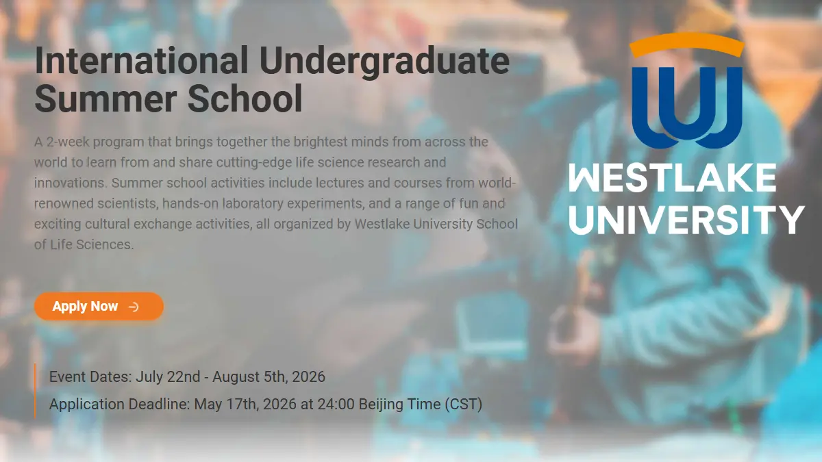 Westlake University Summer School 2026 China