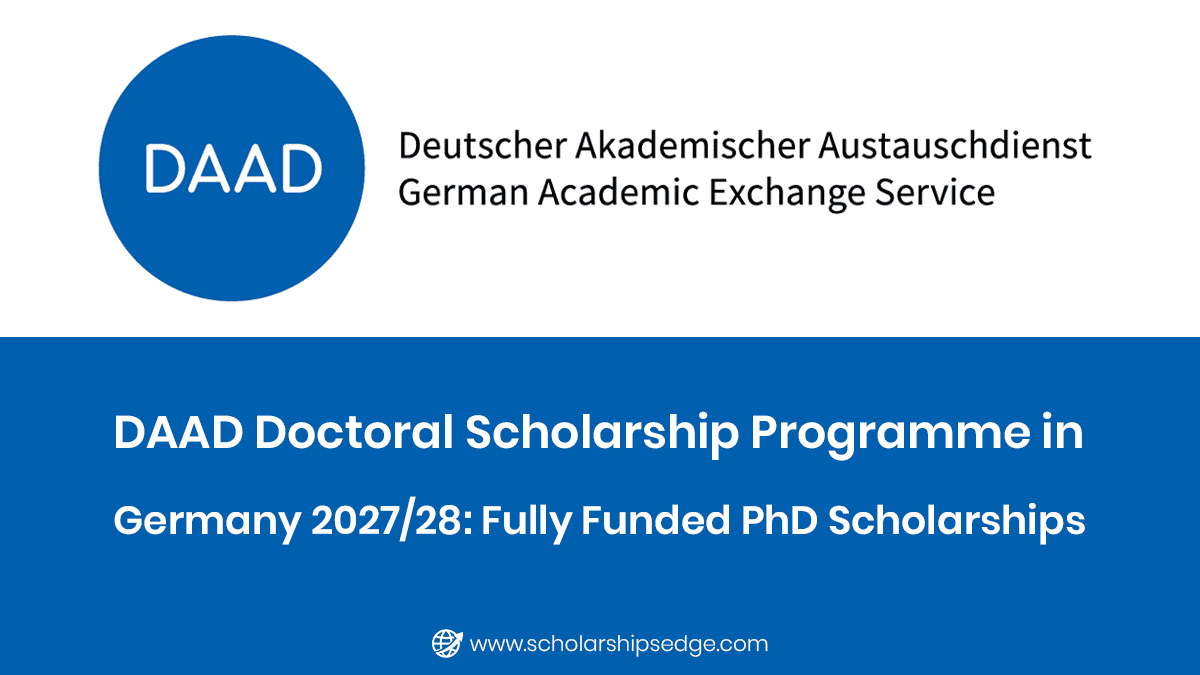 DAAD Doctoral Scholarship Programme in Germany 2027/28