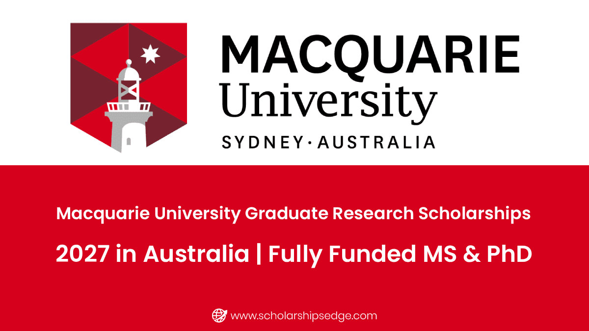 Macquarie University Graduate Research Scholarships 2027