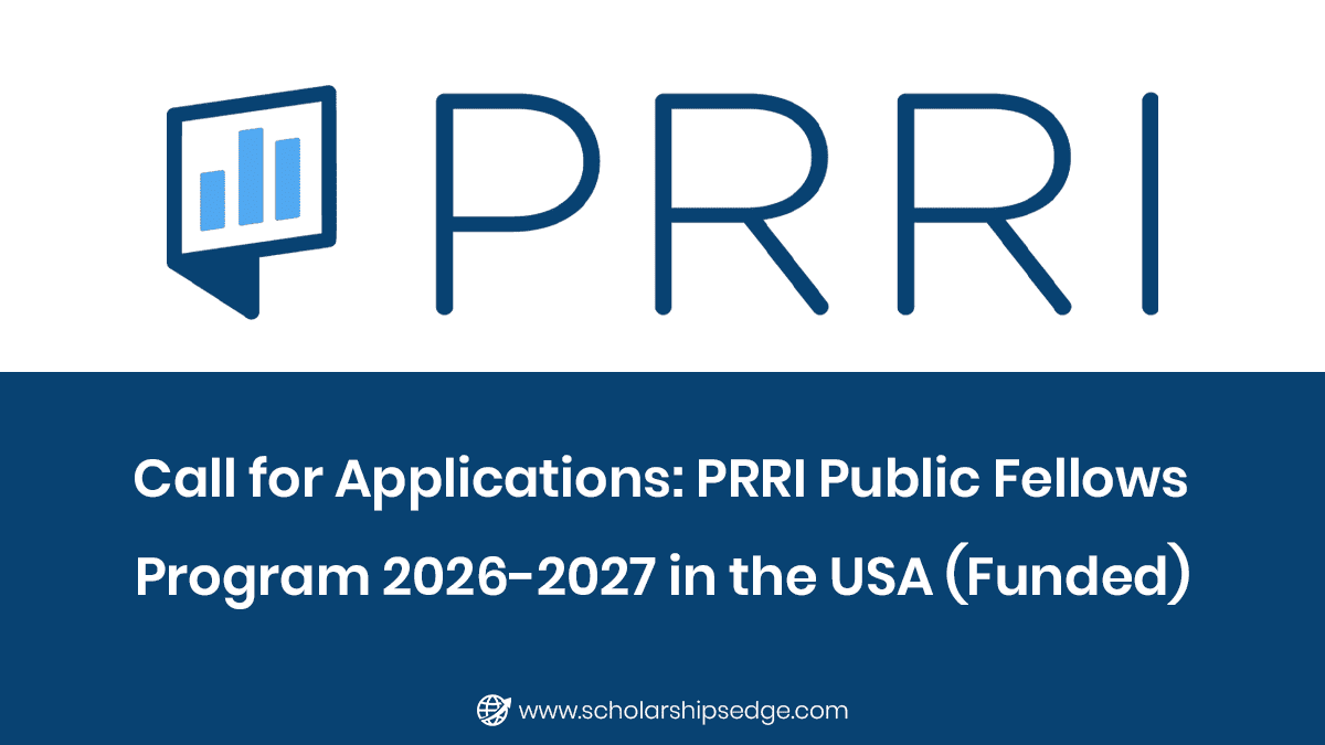 PRRI Public Fellows Program 2026-2027 in the USA