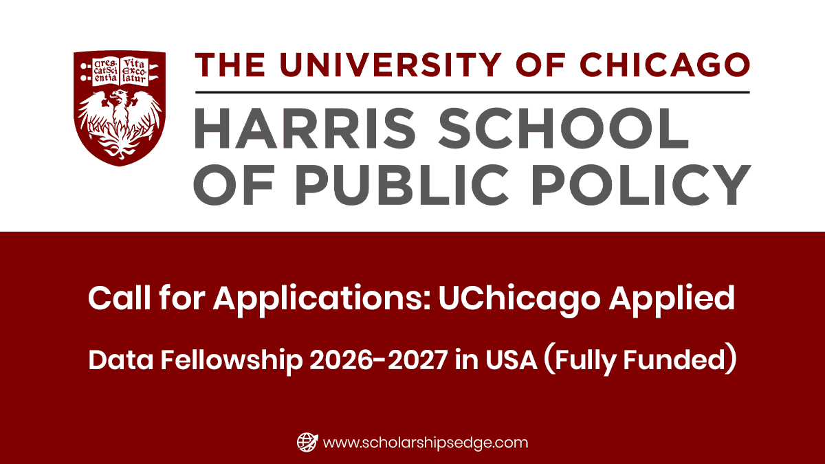 UChicago Applied Data Fellowship 2026-2027 in USA