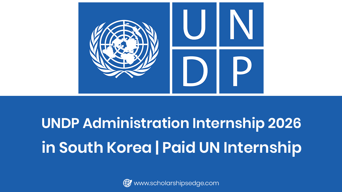 UNDP Administration Internship 2026 in South Korea