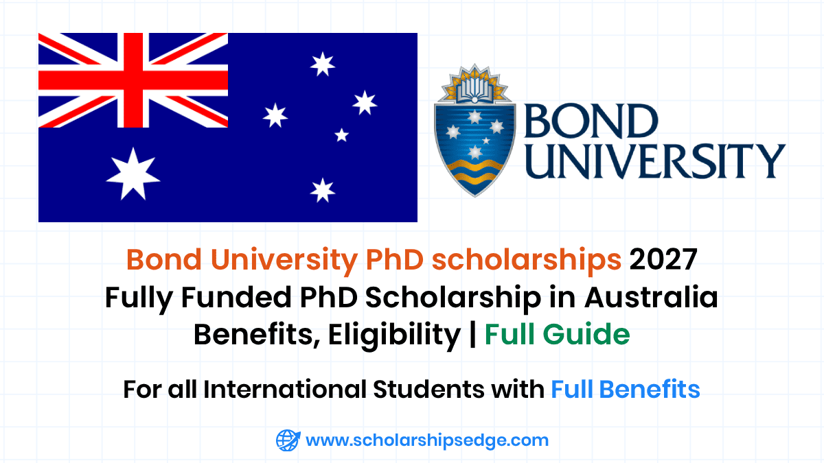 Bond University Postgraduate Research Scholarship 2027 in Australia