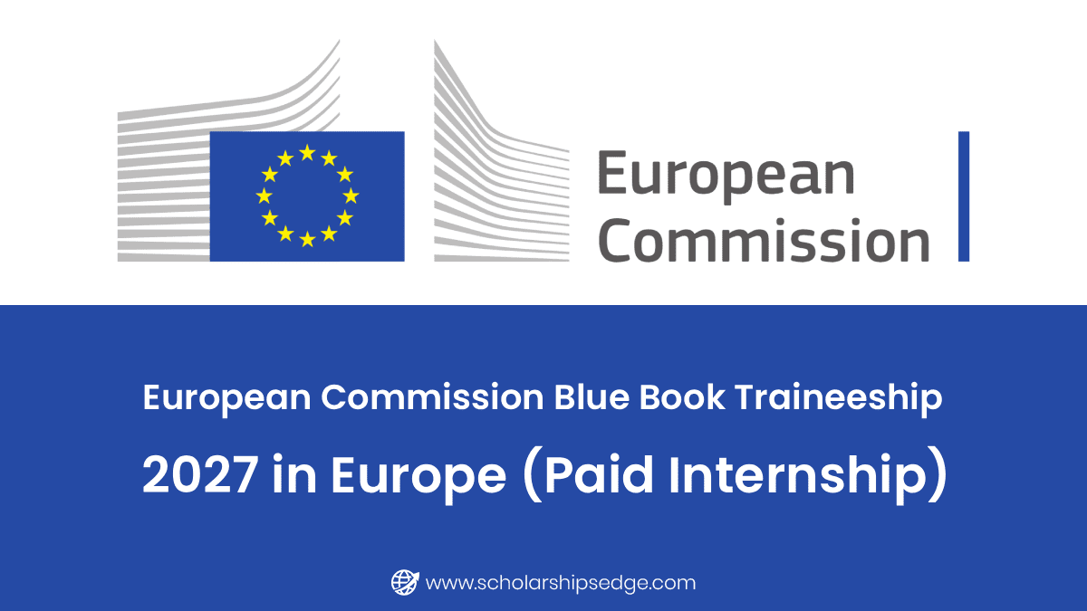 European Commission Blue Book Traineeship 2027 in Europe