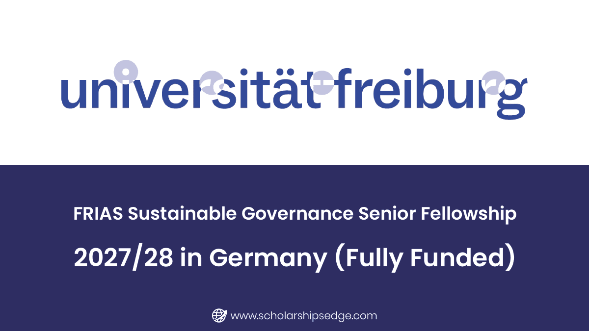 FRIAS Sustainable Governance Senior Fellowship 2027/28 in Germany