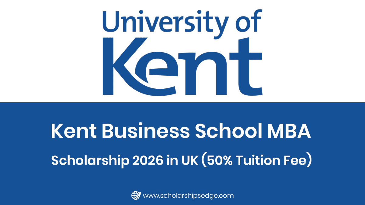 Kent Business School MBA Scholarship 2026