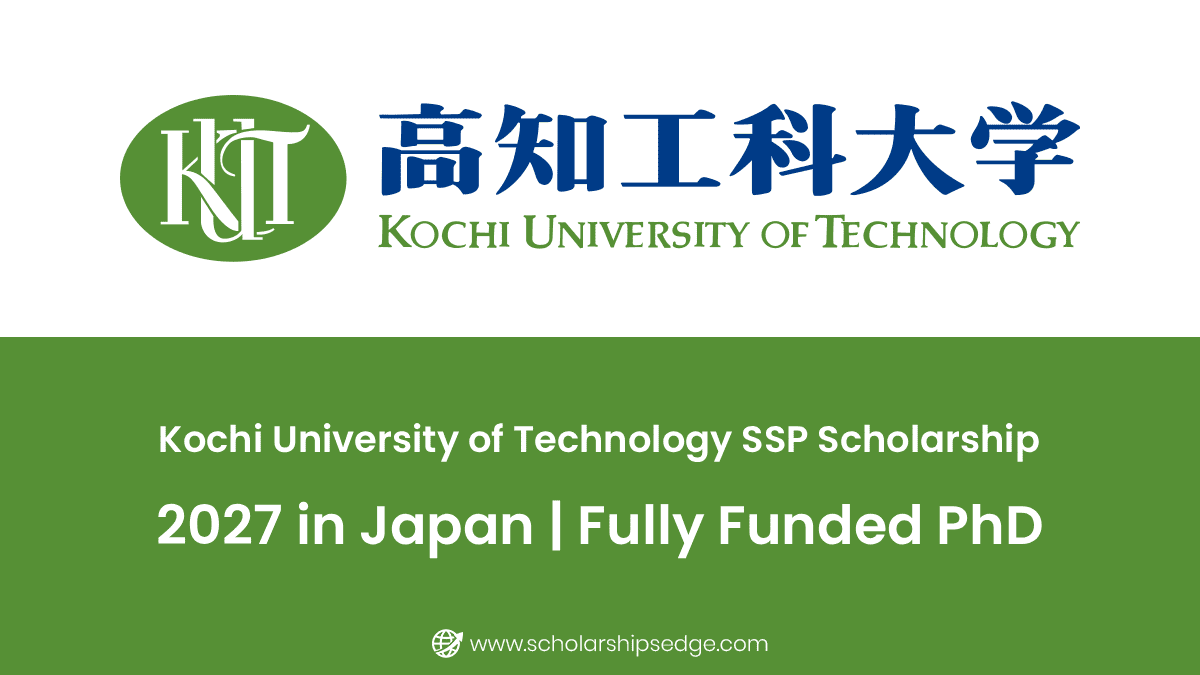 Kochi University of Technology SSP Scholarship 2027 in Japan