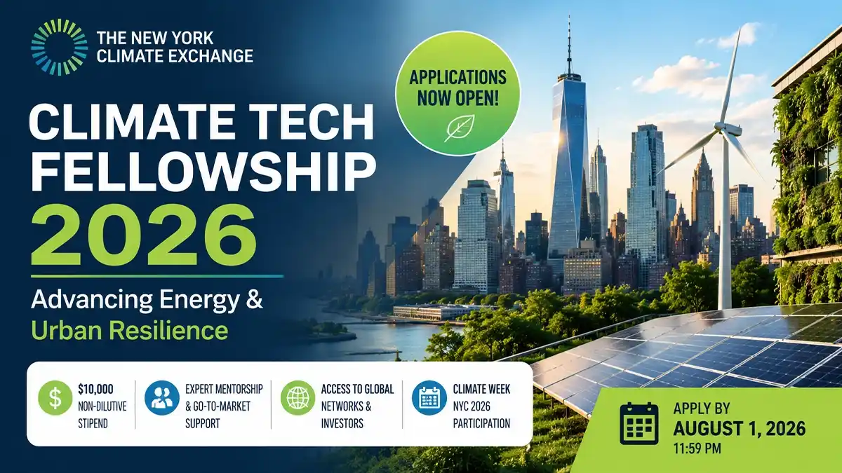 New York Climate Exchange Climate Tech Fellowship 2026