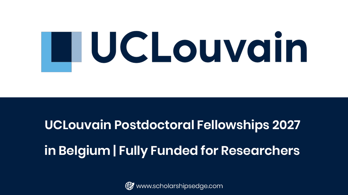 UCLouvain Postdoctoral Fellowships 2027