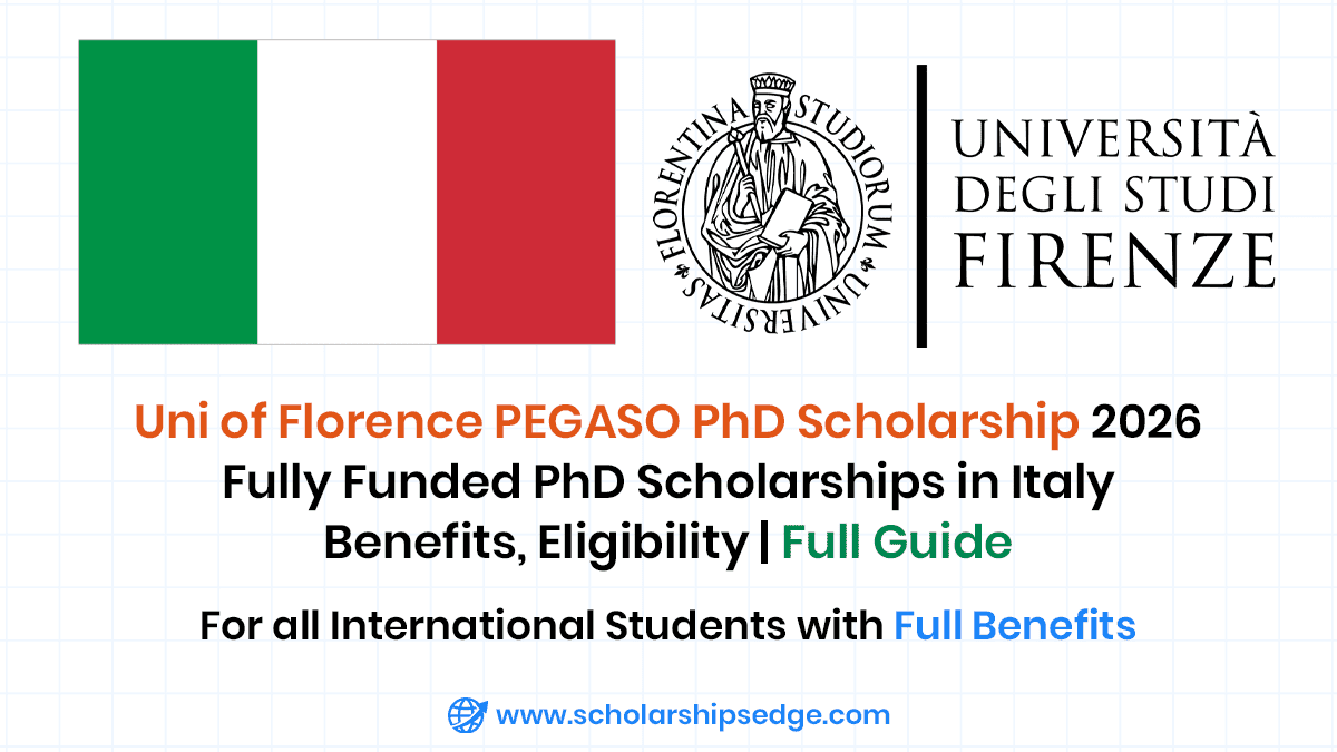 University of Florence PEGASO PhD Scholarships 2026