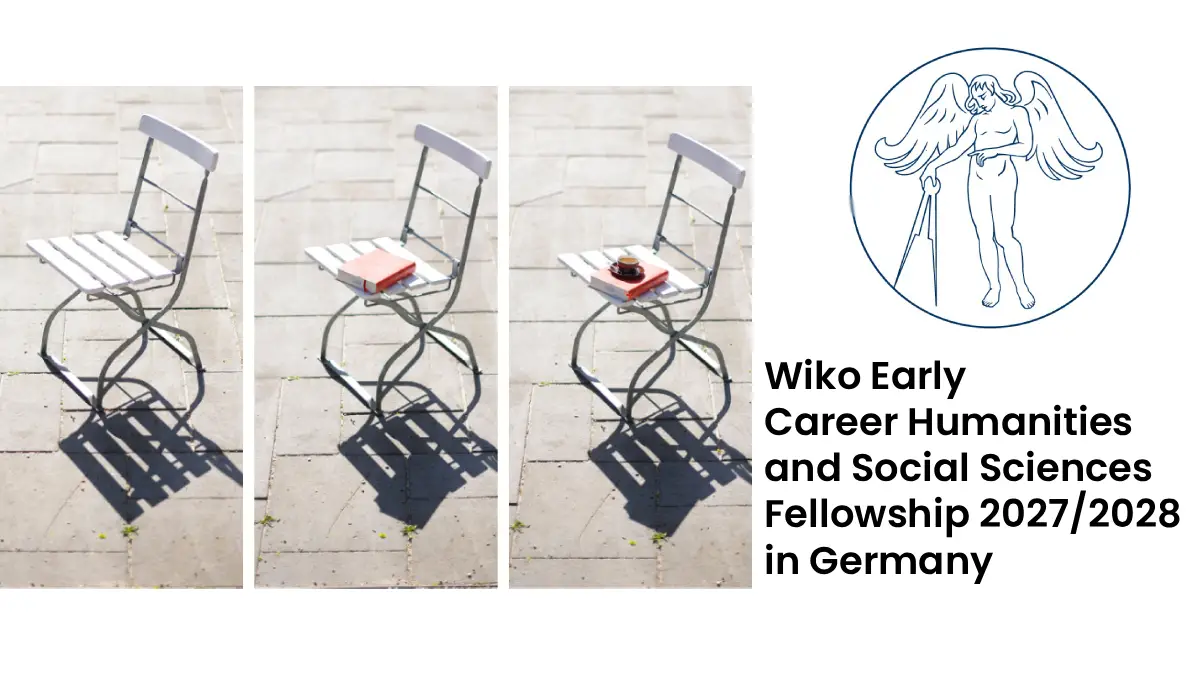 Wiko Early Career Humanities and Social Sciences Fellowship 2027/2028 in Germany
