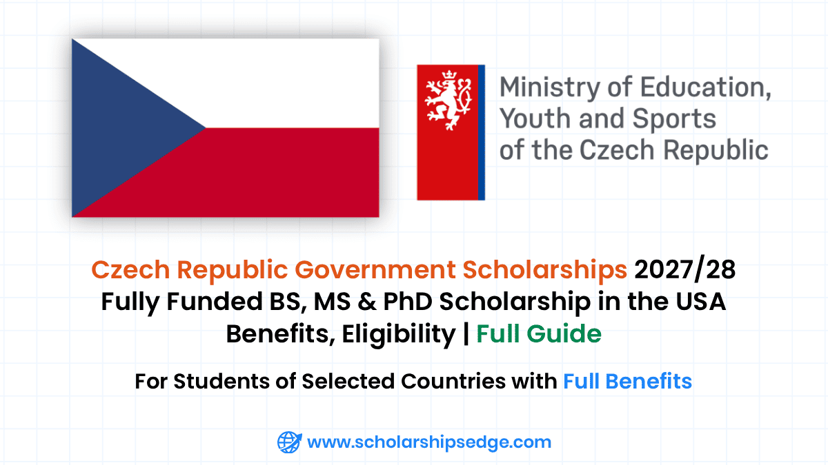 Czech Republic Government Scholarships 2027/28