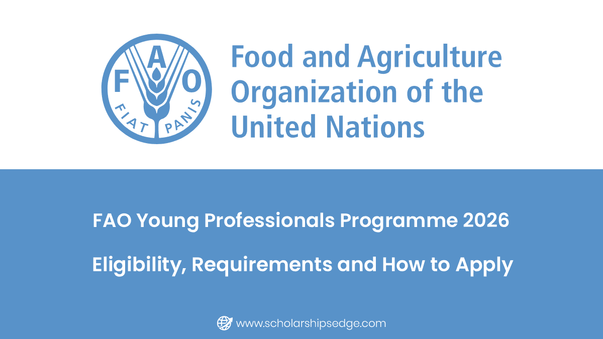 FAO Young Professionals Programme 2026