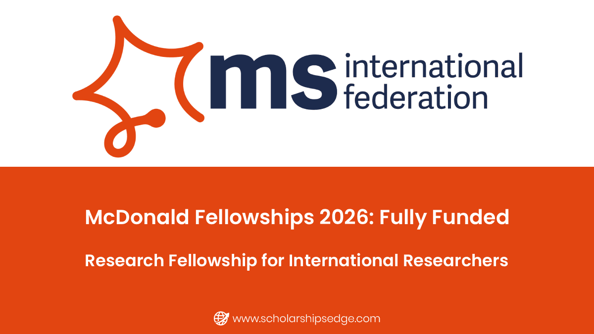 McDonald Fellowships 2026