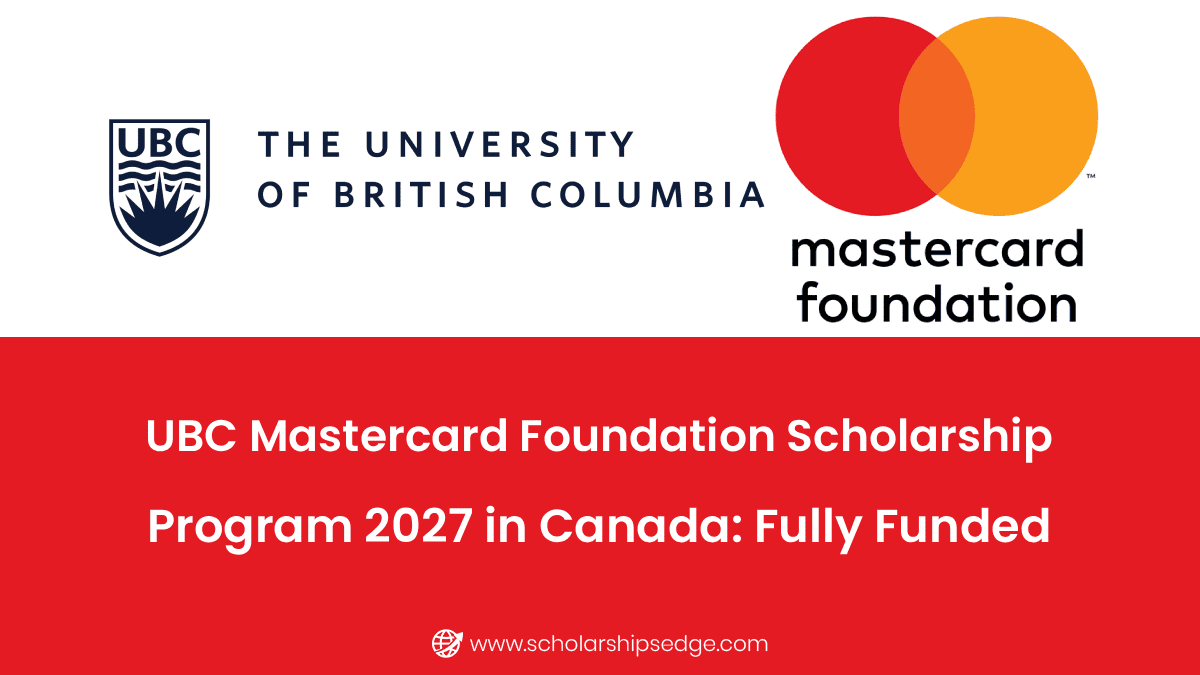 UBC Mastercard Foundation Scholars Program 2027 in Canada